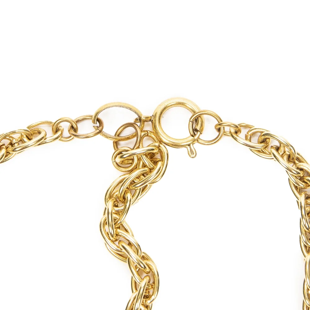 Chanel CC Medallion Pendant Choker Necklace Vintage Lagerfeld